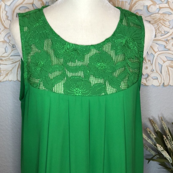 Green Baby Doll Top Large - Picture 3 of 12